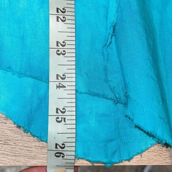 Love Junkie Women’s Tie Dye Button Down Shirt Studded Cross Teal Size Large‎ - Picture 11 of 11